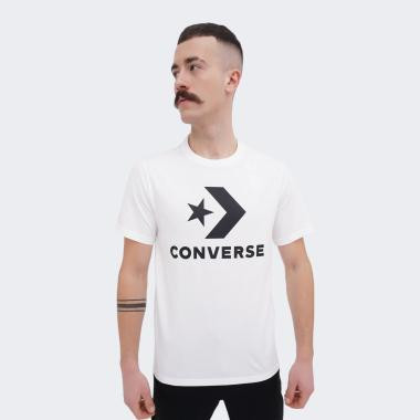 Converse Біла чоловіча футболка  STANDARD FIT CENTER FRONT LARGE LOGO STAR CHEV SS TEE con10025458-102 - зображення 1