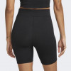 Nike Чорні жіночі шорти  W NSW NK CLSC HR 8IN SHORT DV7797-010 - зображення 2