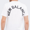 New Balance Біла чоловіча футболка  NB Classic Arch Tee nblMT11985WT - зображення 4