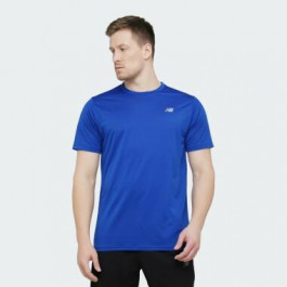 New Balance Синя чоловіча футболка  Tee NB Core Run nblMT11205TRY
