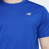 New Balance Синя чоловіча футболка  Tee NB Core Run nblMT11205TRY - зображення 4