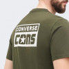 Converse Оливкова чоловіча футболка  CONS TEE con10021134-004 - зображення 5