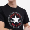 Converse Чорна чоловіча футболка  STANDARD FIT CENTER FRONT CHUCK PATCH CORE TEE con10025459-001 - зображення 4