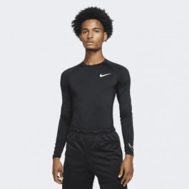   Nike Чорна чоловіча футболка  M NP DF TIGHT TOP LS DD1990-010