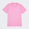 Converse Рожева жіноча футболка  STANDARD FIT LEFT CHEST STAR CHEV EMB TEE con10023876-674 - зображення 4
