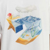 Converse Біла чоловіча футболка  Star Chevron Ocean Tee con10024746-102 - зображення 4