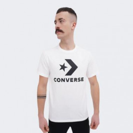 Converse Біла чоловіча футболка  STANDARD FIT CENTER FRONT LARGE LOGO STAR CHEV SS TEE con10025458-102