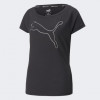 PUMA Чорна жіноча футболка  Train Favorite Jersey Cat Tee 522420/01 - зображення 6