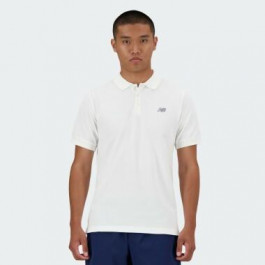 New Balance Біле чоловіче поло  Polo shirt NB Classic nblMT41503WT