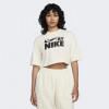 Nike Молочна жіноча футболка  W NSW CROP TEE GLS FZ4635-113 - зображення 1