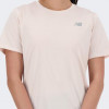 New Balance Пудрова жіноча футболка  Tee NB Prfm nblWT41222OUK - зображення 4