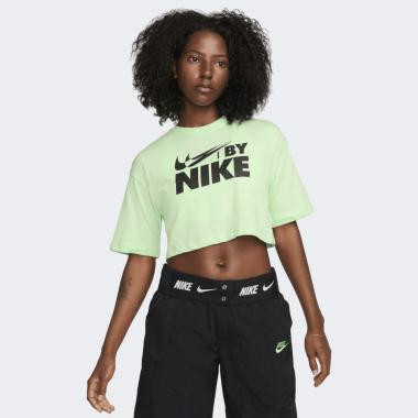 Nike Зелена жіноча футболка  W NSW CROP TEE GLS FZ4635-376 - зображення 1
