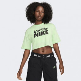 Nike Зелена жіноча футболка  W NSW CROP TEE GLS FZ4635-376