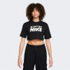 Nike Чорна жіноча футболка  W NSW CROP TEE GLS FZ4635-010 - зображення 1