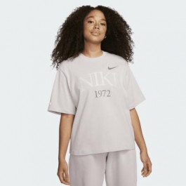 Nike Пудрова жіноча футболка  W NSW TEE CLASSICS BOXY FQ6600-019