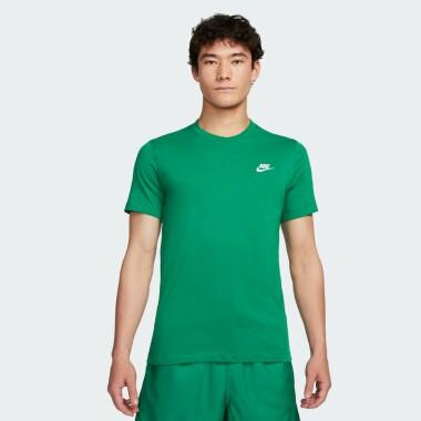 Nike Зелена чоловіча футболка  M NSW CLUB TEE AR4997-365 - зображення 1