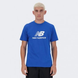 New Balance Синя чоловіча футболка  Tee NB Stacked Logo nblMT41502BUL