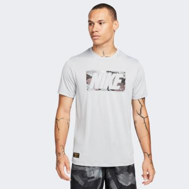 Nike Світло-сіра чоловіча футболка  M NK DF TEE RLGD CAMO GFX FQ3885-077 - зображення 1