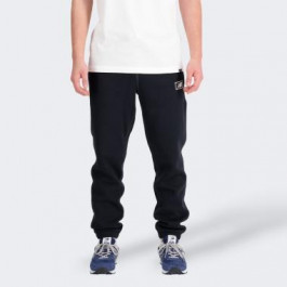 New Balance Чорні чоловічі спортивнi штани  Essentials Brushed Back Pant nblMP33521BK
