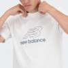 New Balance Біла чоловіча футболка  Tee NB Gr. V Flying nblMT41906WT - зображення 4