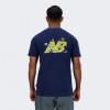 New Balance Темно-синя чоловіча футболка  Tee NB Logo Graphics nblMT41586NNY - зображення 3
