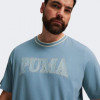 PUMA Блакитна чоловіча футболка  SQUAD Big Graphic Tee 678967/20 - зображення 4