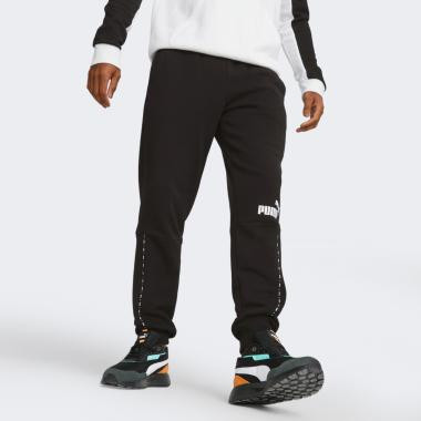 PUMA Чорні чоловічі спортивнi штани  ESS BLOCK x TAPE Sweatpants TR cl 675172/01 - зображення 1