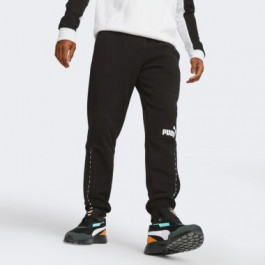 PUMA Чорні чоловічі спортивнi штани  ESS BLOCK x TAPE Sweatpants TR cl 675172/01