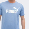 PUMA Блакитна чоловіча футболка  ESS Heather Tee 586736/20 - зображення 4