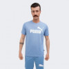 PUMA Блакитна чоловіча футболка  ESS Heather Tee 586736/20 - зображення 1