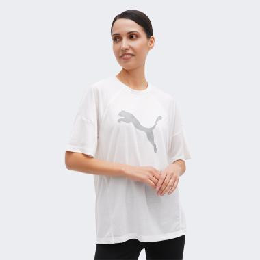 PUMA Біла жіноча футболка  EVOSTRIPE Graphic Tee 677876/02 - зображення 1