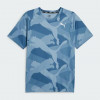 PUMA Блакитна чоловіча футболка  FIT Ultrabreathe AOP tee 524925/20 - зображення 7