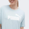 PUMA Блакитна жіноча футболка  ESS Cropped Logo Tee 586866/22 - зображення 4