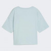 PUMA Блакитна жіноча футболка  ESS Cropped Logo Tee 586866/22 - зображення 8