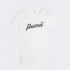 PUMA Біла жіноча футболка  ESS+ BLOSSOM Script Tee 679315/02 - зображення 6