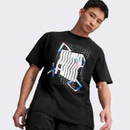   PUMA Чорна чоловіча футболка  X PLAYSTATION Elevated Tee 624694/01