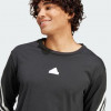 Adidas Чорна чоловіча футболка  M FI 3S LS IN3309 - зображення 3