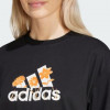 Adidas Чорна жіноча футболка  W FLWR BOS GT IR5896 - зображення 4