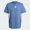 Adidas Синя чоловіча футболка  M FI 3S T IR9191 - зображення 6