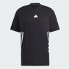 Adidas Чорна чоловіча футболка  M FI 3S T IR9166 - зображення 6