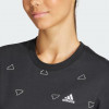 Adidas Чорна жіноча футболка  W MNG TEE IS4076 - зображення 4