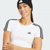 Adidas Біла жіноча футболка  W 3S BABY T IR6112 - зображення 4