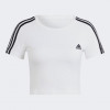 Adidas Біла жіноча футболка  W 3S BABY T IR6112 - зображення 6