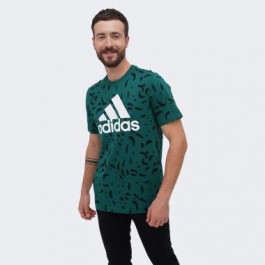 Adidas Зелена чоловіча футболка  M BL SJ T AOP IM0415