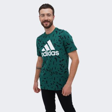 Adidas Зелена чоловіча футболка  M BL SJ T AOP IM0415 - зображення 1
