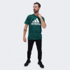 Adidas Зелена чоловіча футболка  M BL SJ T AOP IM0415 - зображення 3