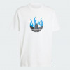 Adidas Біла чоловіча футболка  FLAMES LOGO TEE IS2944 - зображення 6