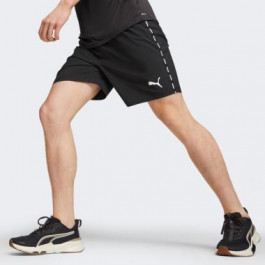 PUMA Чорні чоловічі шорти  Fit Taped 7" Woven Short 524179/01