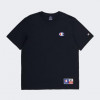 Champion Чорна чоловіча футболка  crewneck t-shirt cha219748-NBK - зображення 4