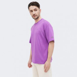 Champion Фіолетова чоловіча футболка  crewneck t-shirt cha219876-LPP